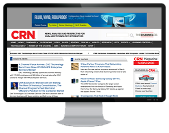 Monitor with CRN online display ads for brand exposure and visibility