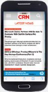 Smartphone with CRN mobile display ads for increased brand awareness