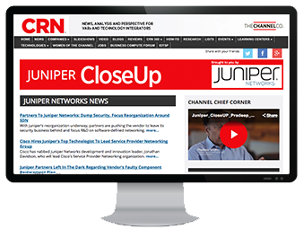 Example of CRN CloseUp thought leadership web page