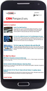 Smartphone with CRN account based marketing email newsletter